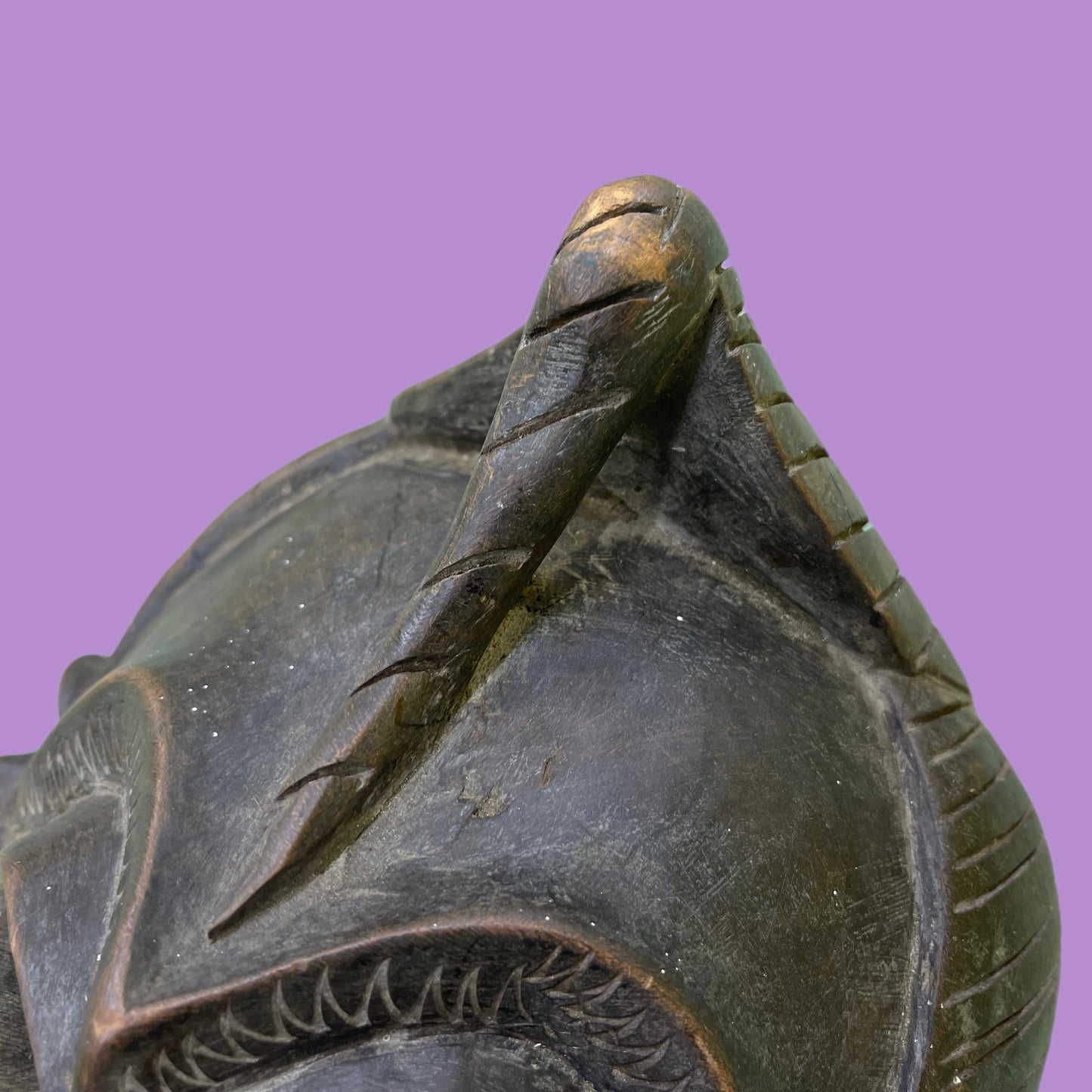 Vintage African Wooden Hand-Carved Mask