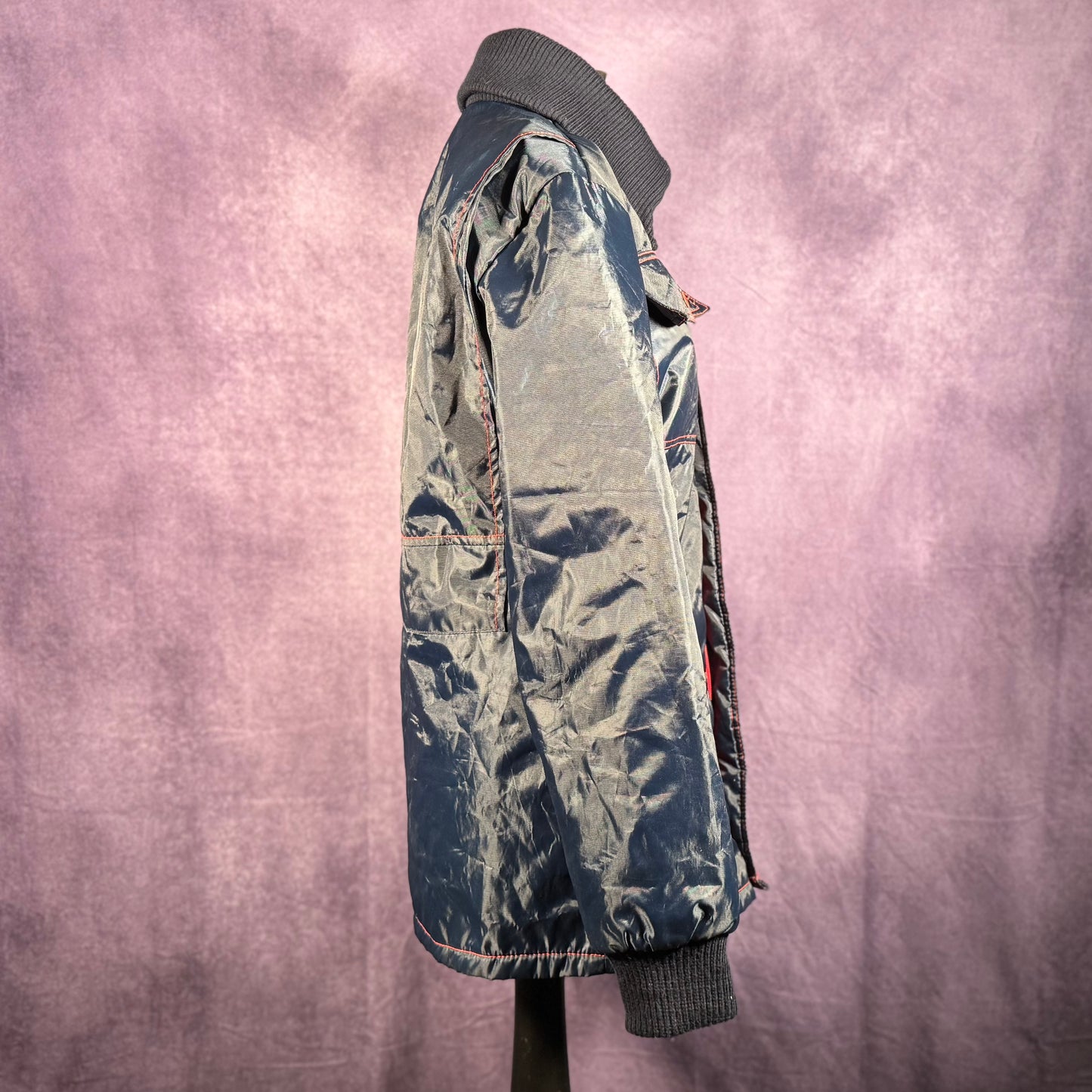 Mod 70s Style Retro Repro Run and Fly Donkey Military Jacket Blue Red White XS