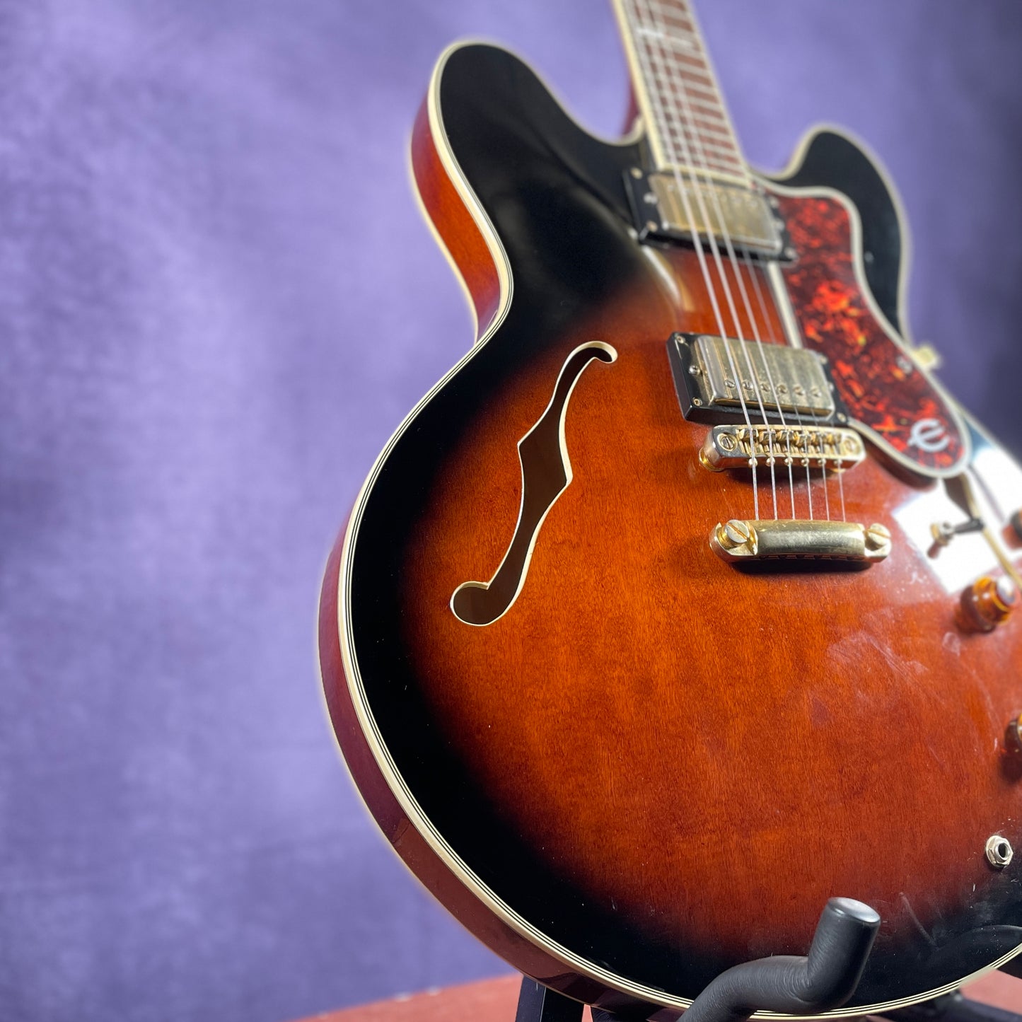 Epiphone Sheraton ii 1980s Sunburst Semi-Hollow Body Electric Guitar