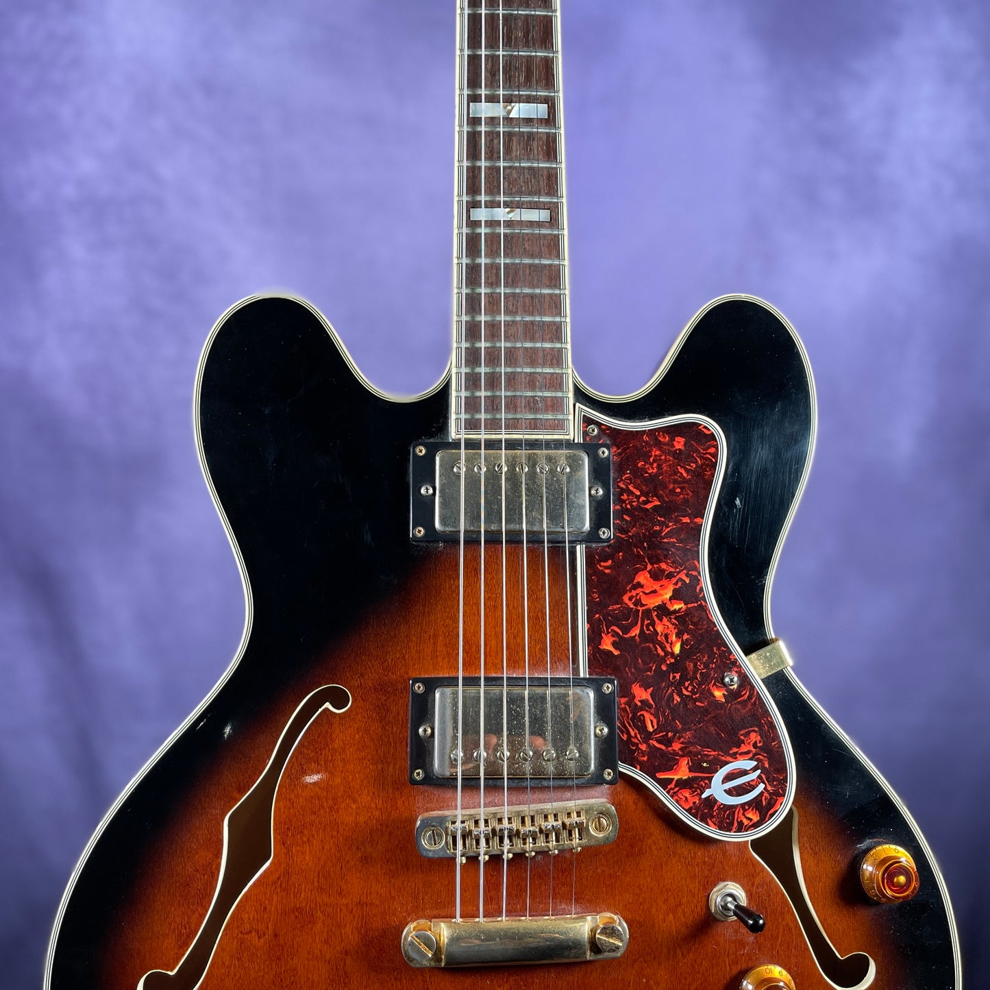 Epiphone Sheraton ii 1980s Sunburst Semi-Hollow Body Electric Guitar