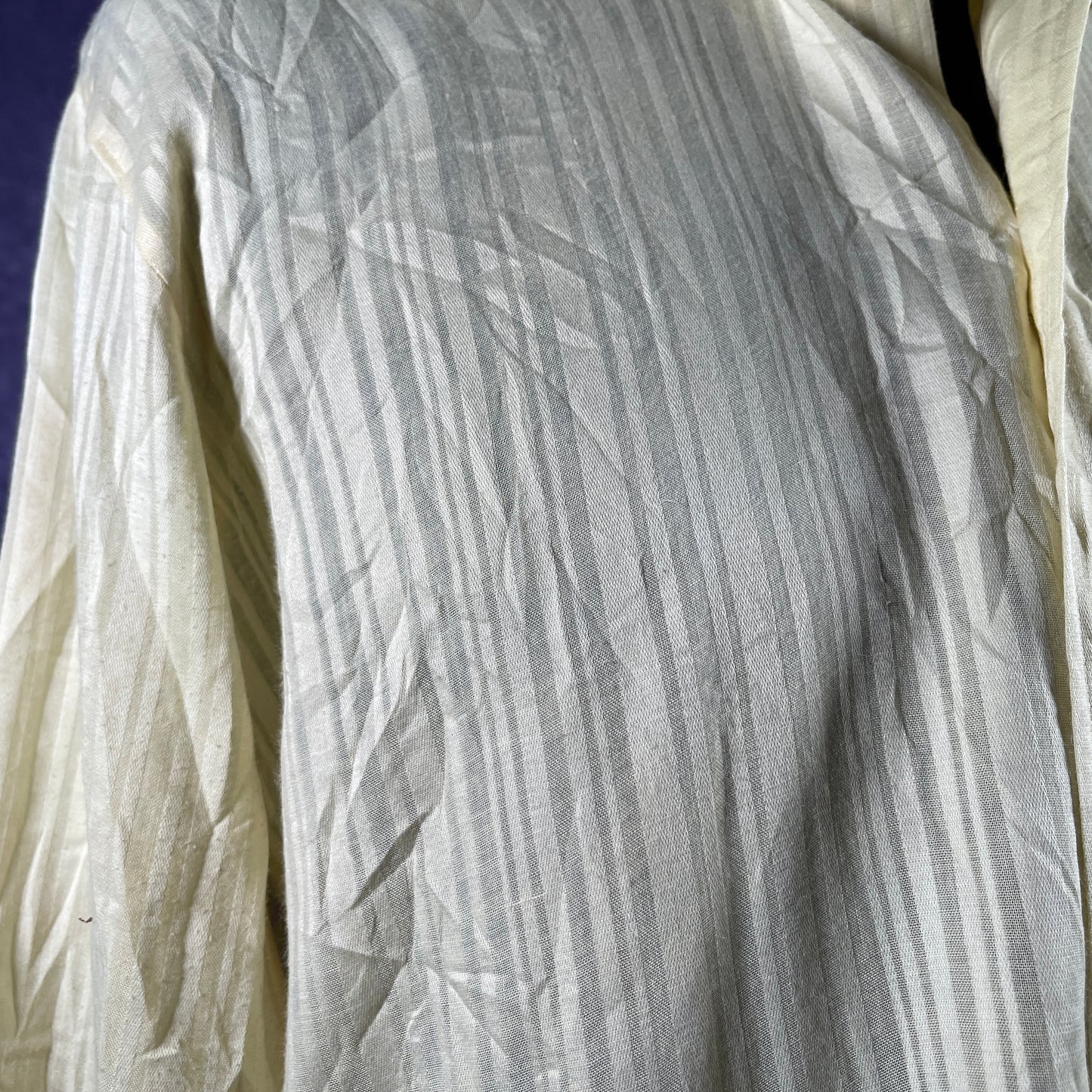 Vintage 1970s Mens Yellow Dagger Collar B.V.D. Shirt Large No tag size.
