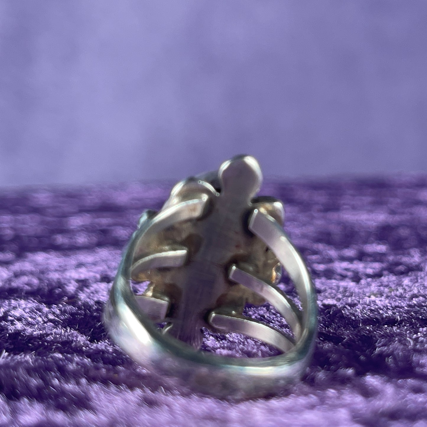 Handmade Native American Sterling Silver 925 Turquoise Ring Size N.5 / 6.5