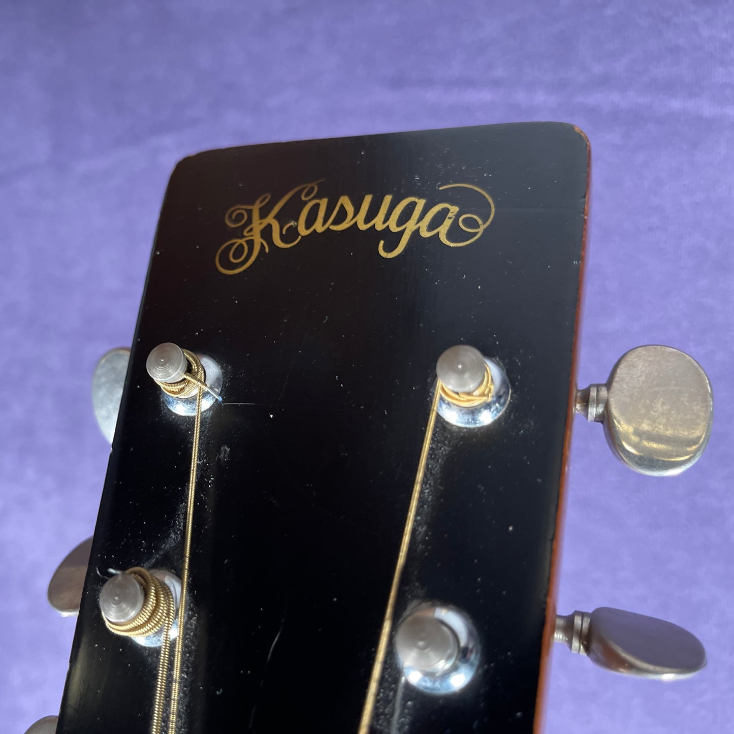 Vintage 1970s Kasuga D-180 Acoustic Guitar Made in Japan Lawsuit era