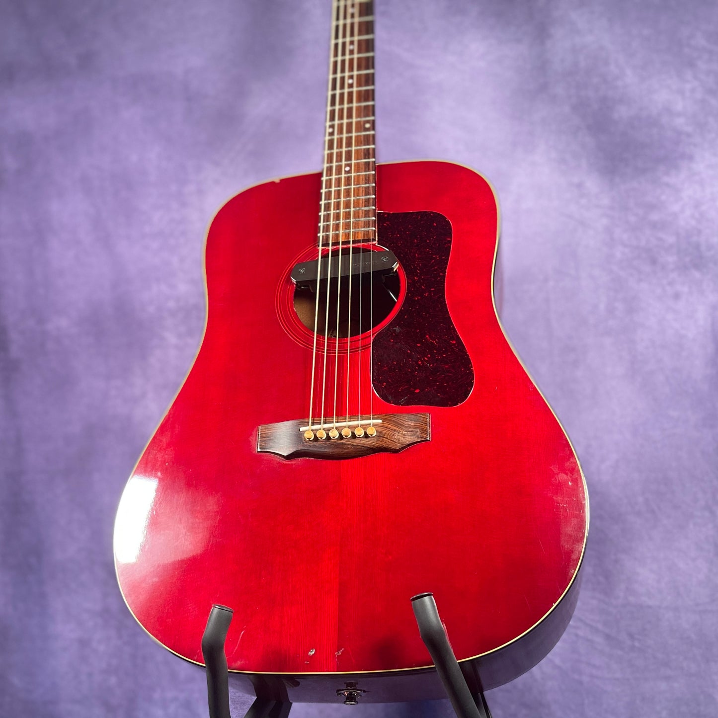 Vintage Guild D25 Cherry 1976 Dreadnaught Acoustic Guitar