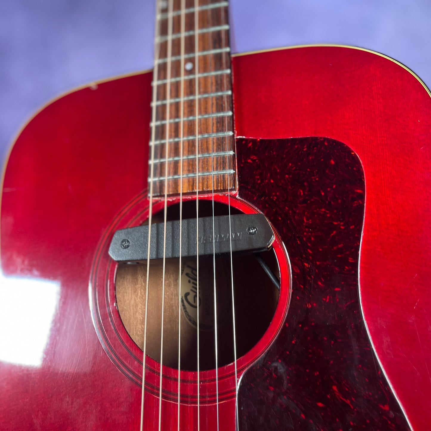 Vintage Guild D25 Cherry 1976 Dreadnaught Acoustic Guitar