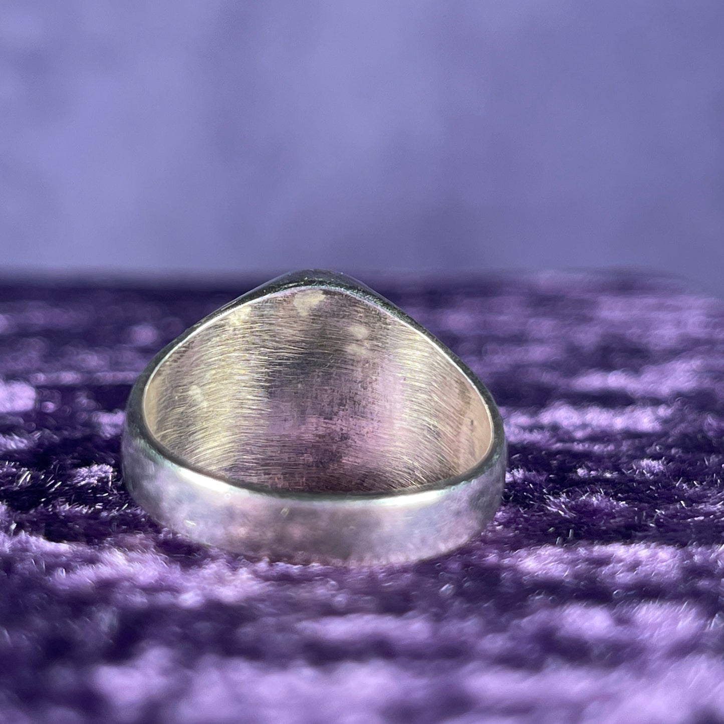 Vintage Navajo Thunderbird Multistone Sterling Silver Ring Size W / 11
