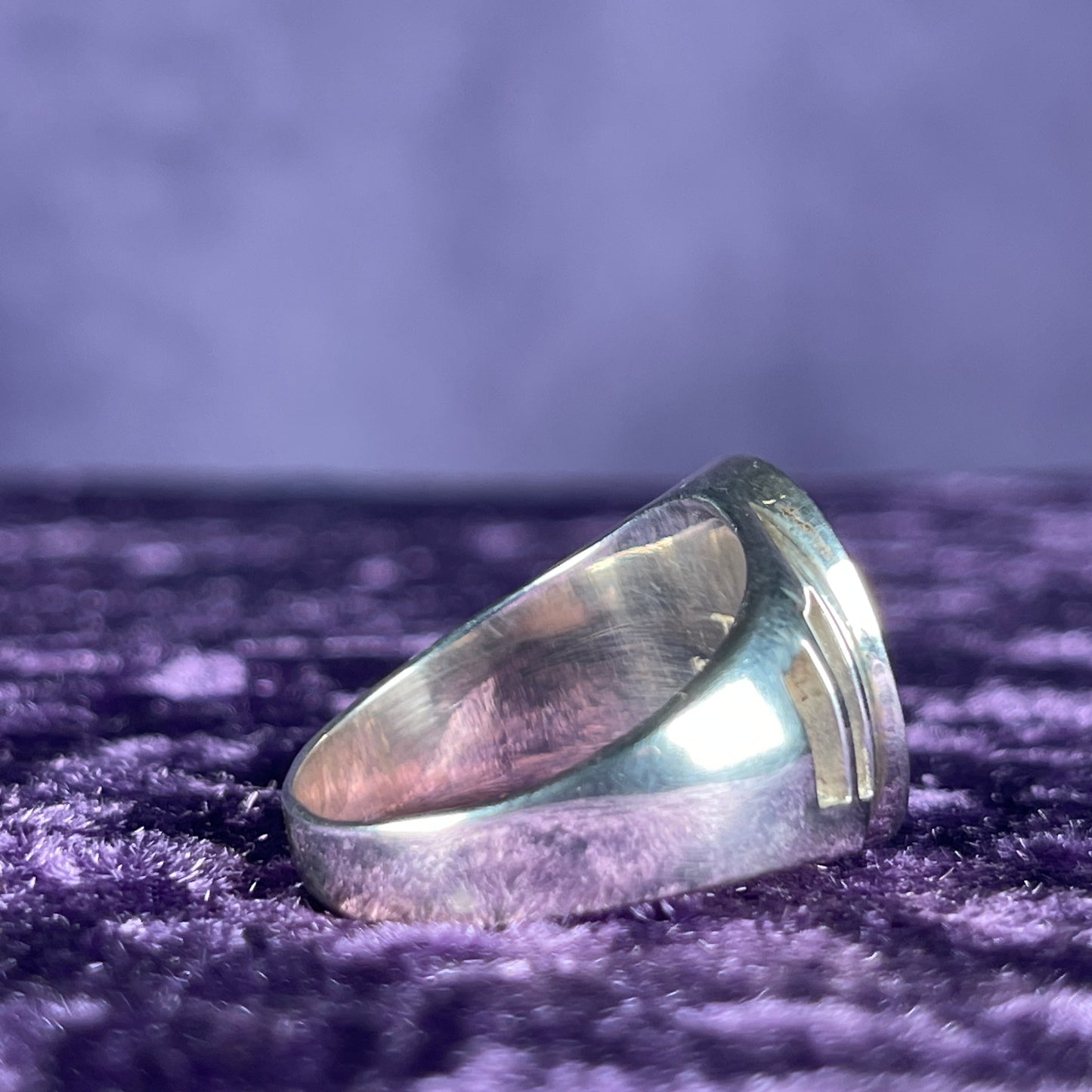 Native American Contemporary Mutistone Navajo 925 Silver Ring Size W / 11