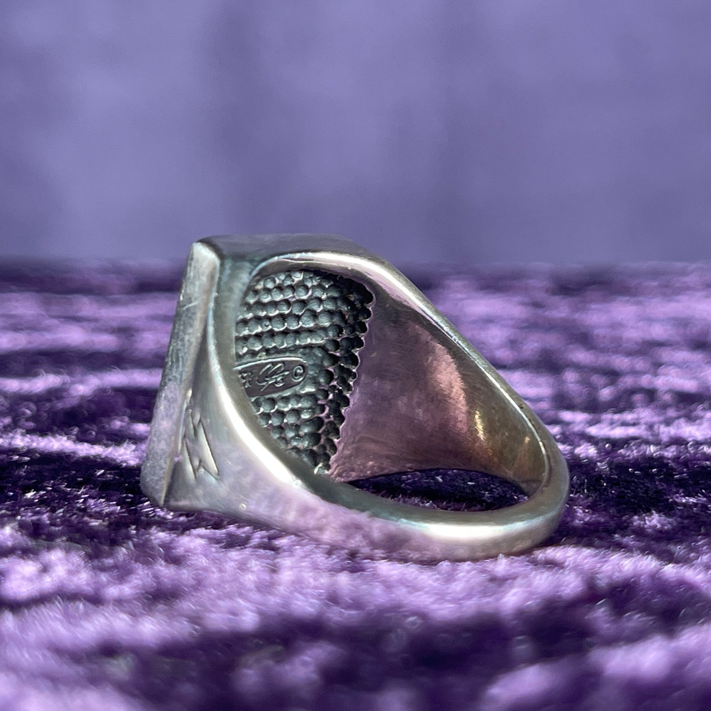 Native American Carolyn Pollock Navajo Turquoise 925 Silver Ring Size V / 10.5