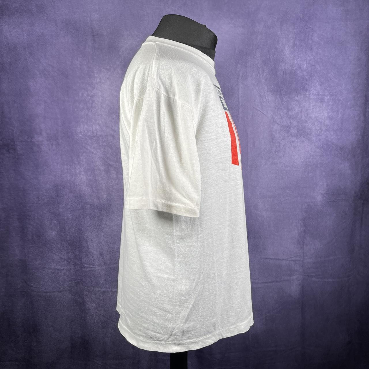 Malone College Invitational White T-Shirt Single Stitch Vintage XL