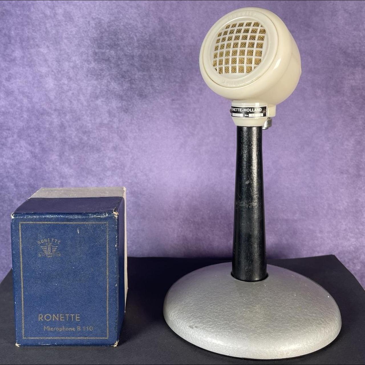 Vintage 1950's Harmonica Microphone Ronnette With New Shure Hi Z