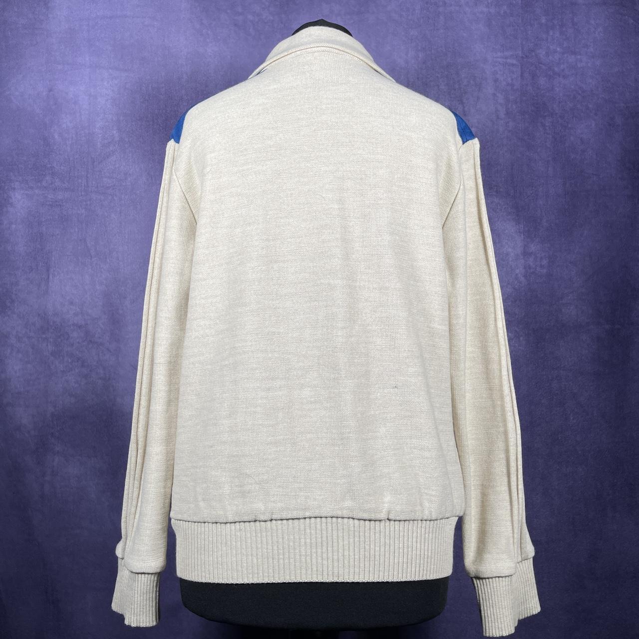 vintage Adidas zip up cardigan sweater from the 1960s/1970s.