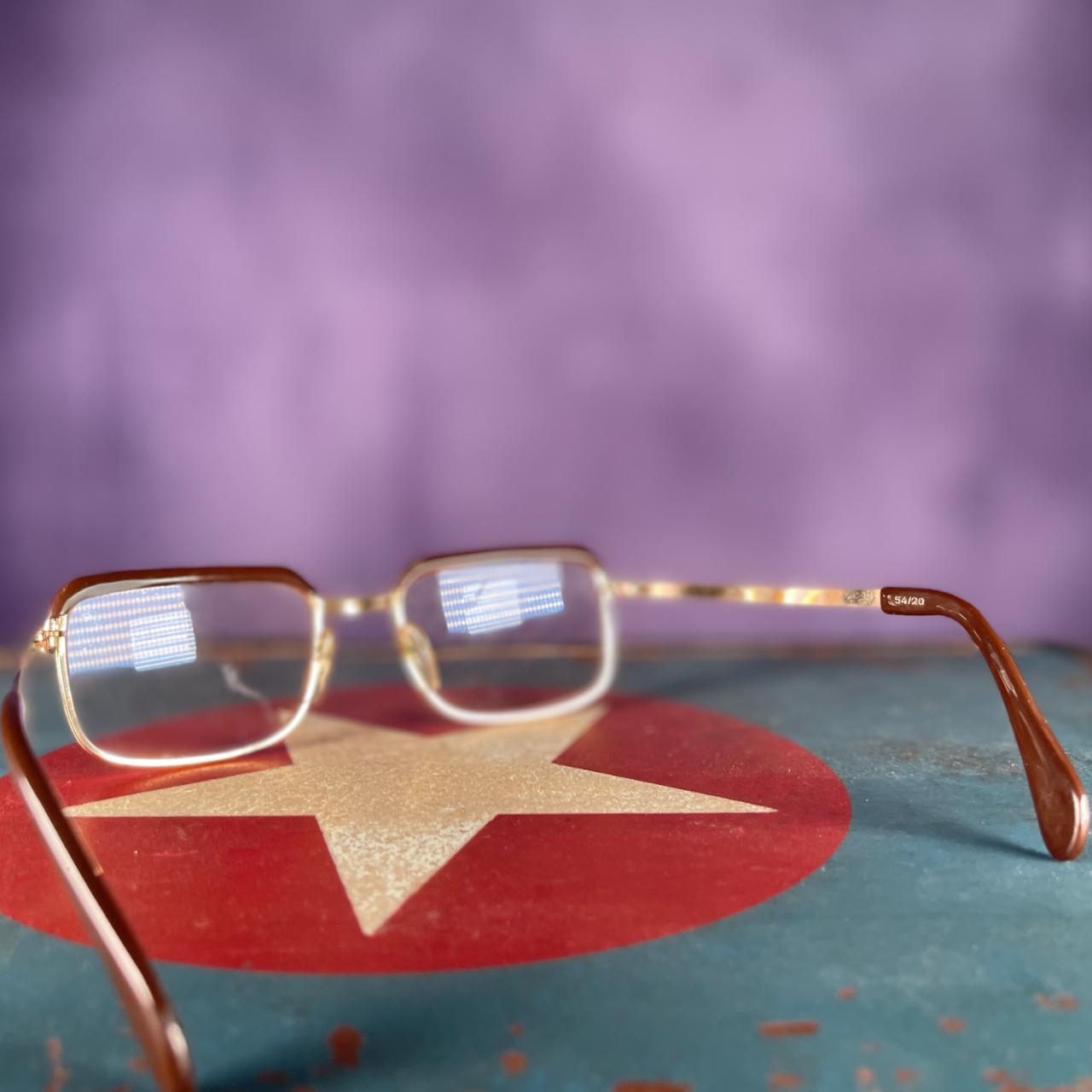 Vintage 1950s Gold Brown West German Glasses Spectacles.