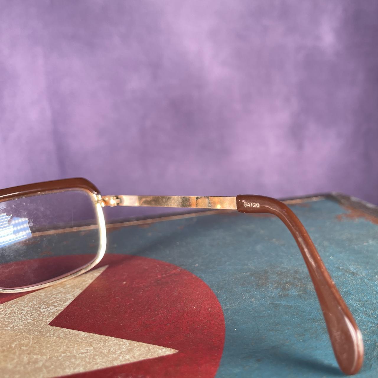 Vintage 1950s Gold Brown West German Glasses Spectacles.