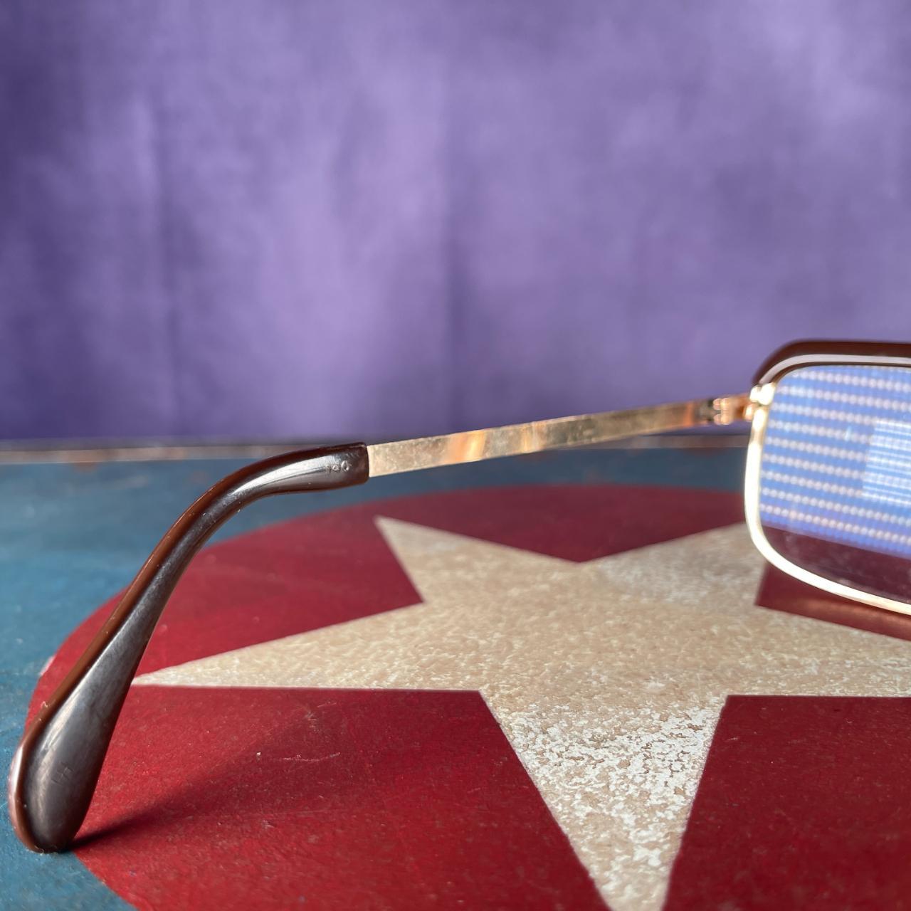 Vintage 1950s Gold Brown West German Glasses Spectacles.