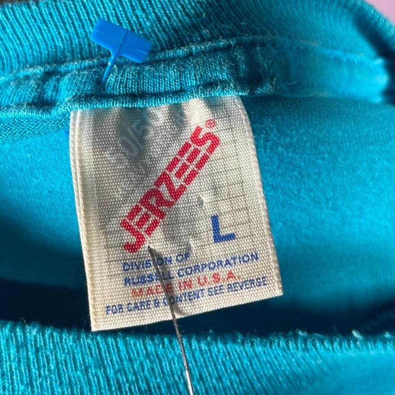 Vintage Single Stitch Ox Roast Bicycle Tour Ohio 1996 Blue Jerzees Large T-Shirt