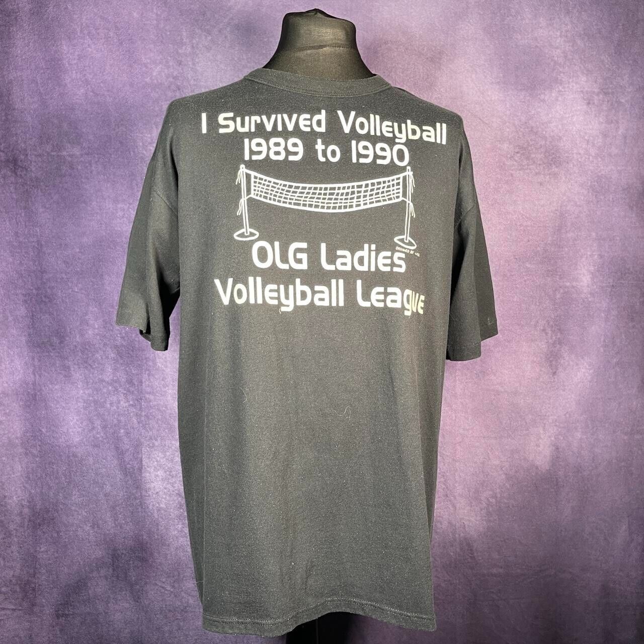 Vintage Single Stitch 1989-1990 Volleyball League Russel Athletic Size XL