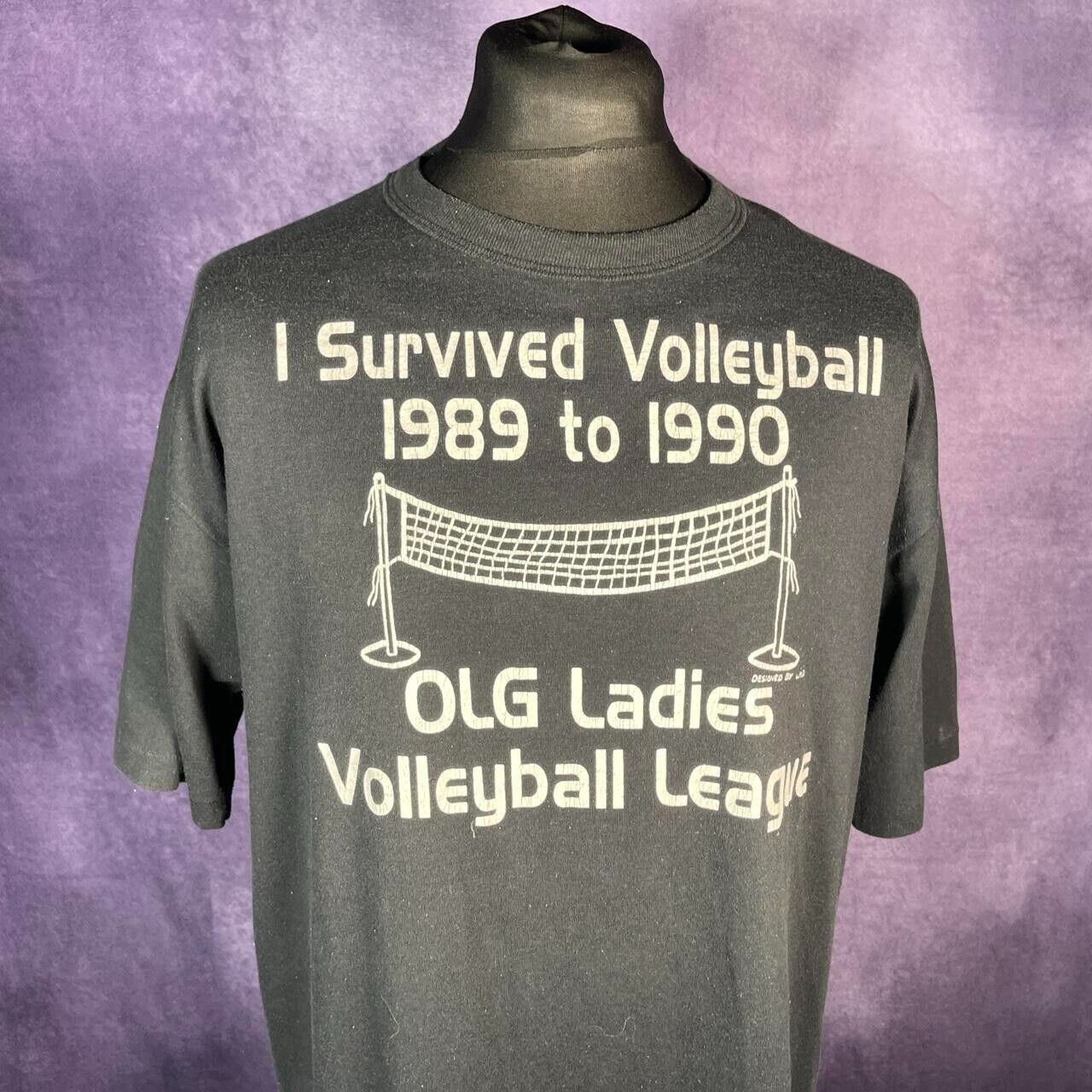 Vintage Single Stitch 1989-1990 Volleyball League Russel Athletic Size XL