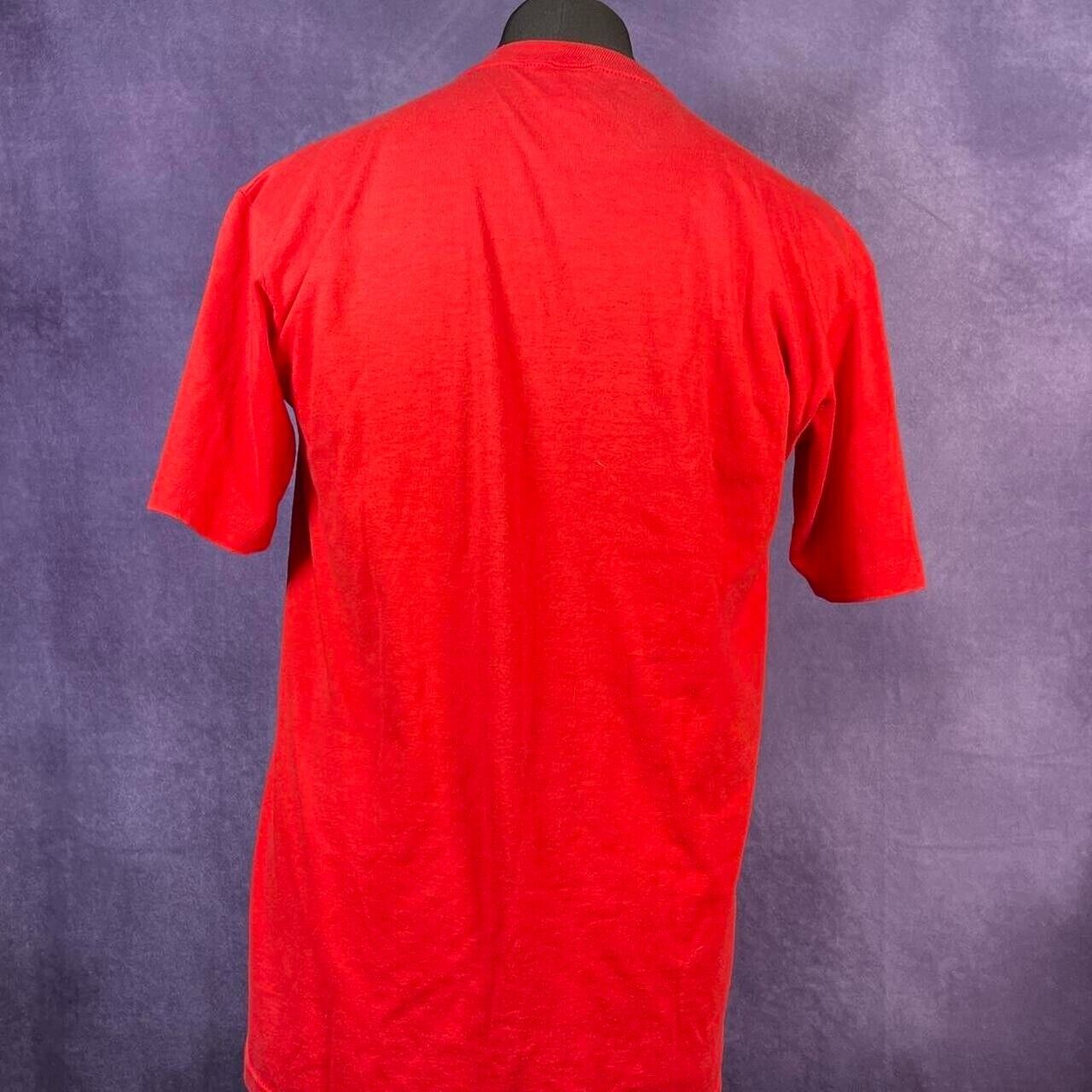 Vintage Single Stitch 1986 State of The Year Ohio Jerzees Red T-Shirt