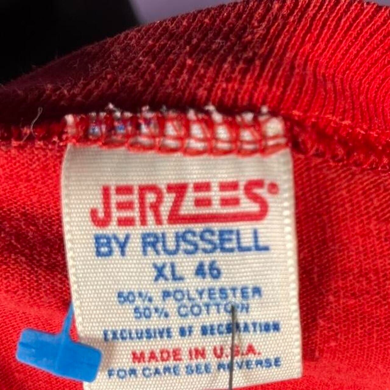 Vintage Single Stitch 1986 State of The Year Ohio Jerzees Red T-Shirt