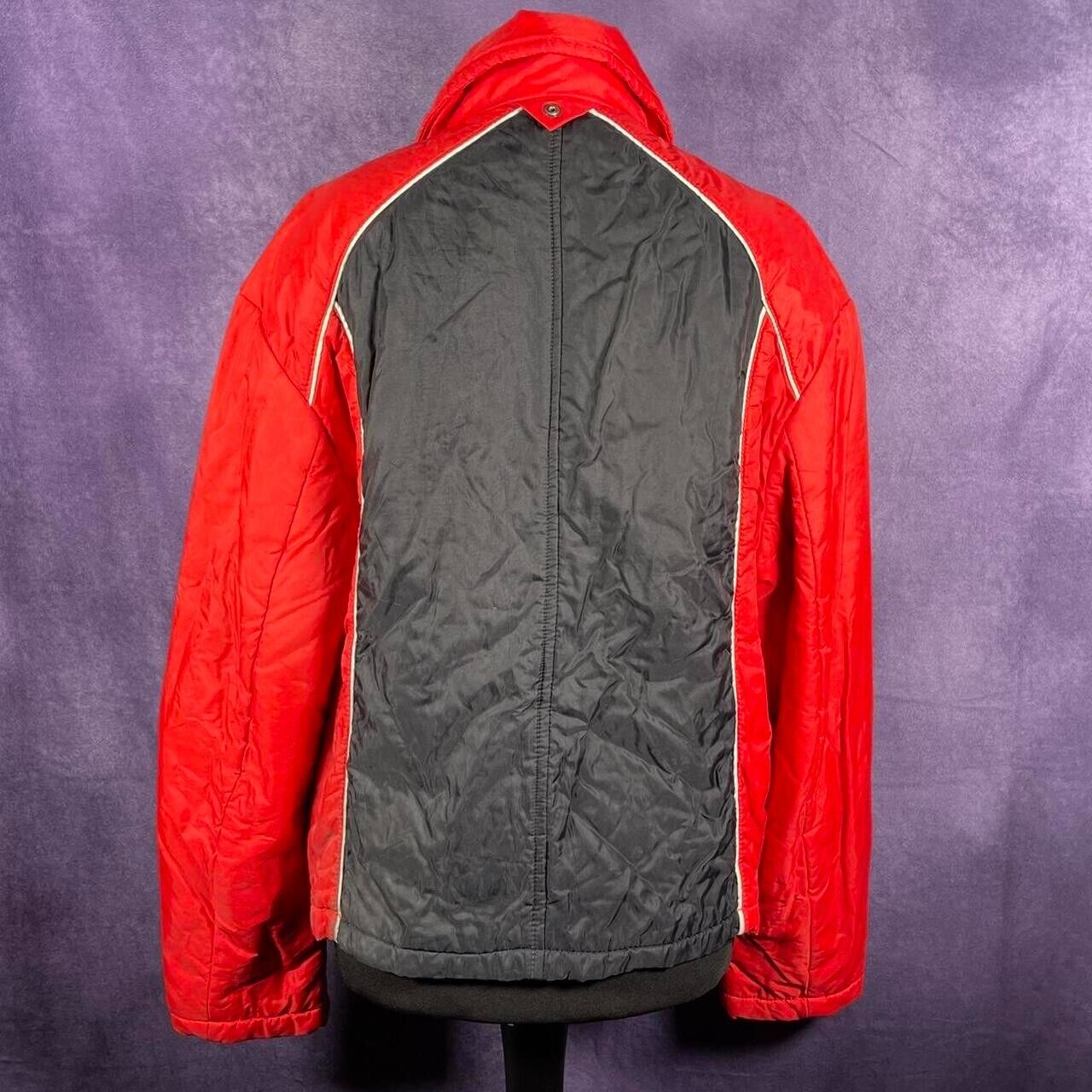 Vintage Red Black White 70s Ski Jacket Size Small