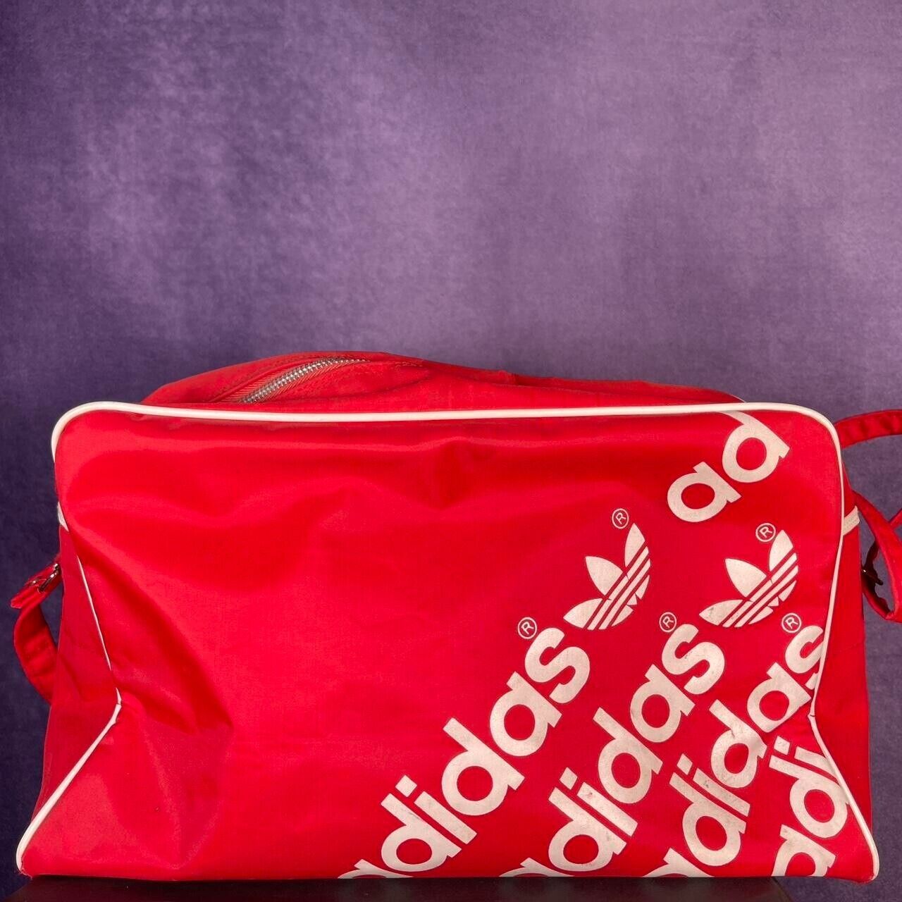 Vintage Red Adidas Small Northen Soul 80s Shoudler Bag