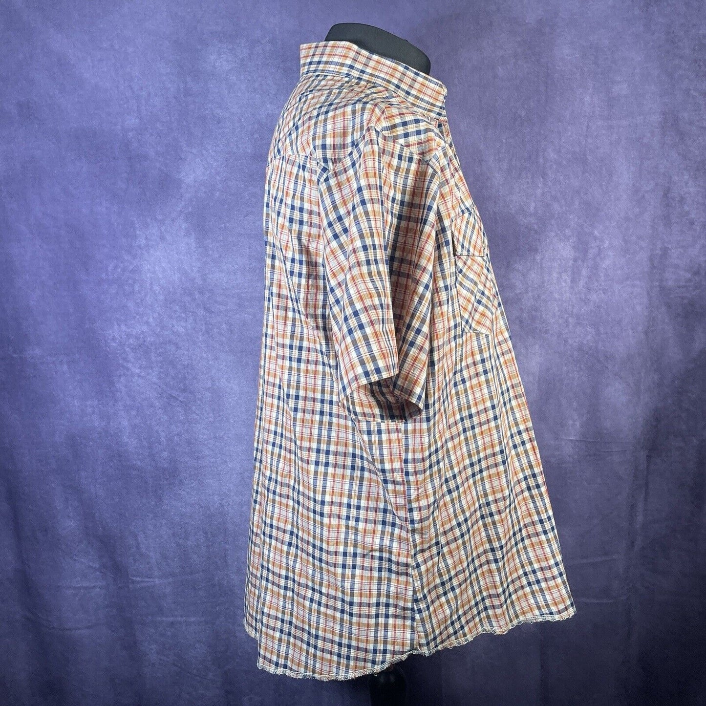 Vintage Plaid Wrangler Short Sleeve Shirt