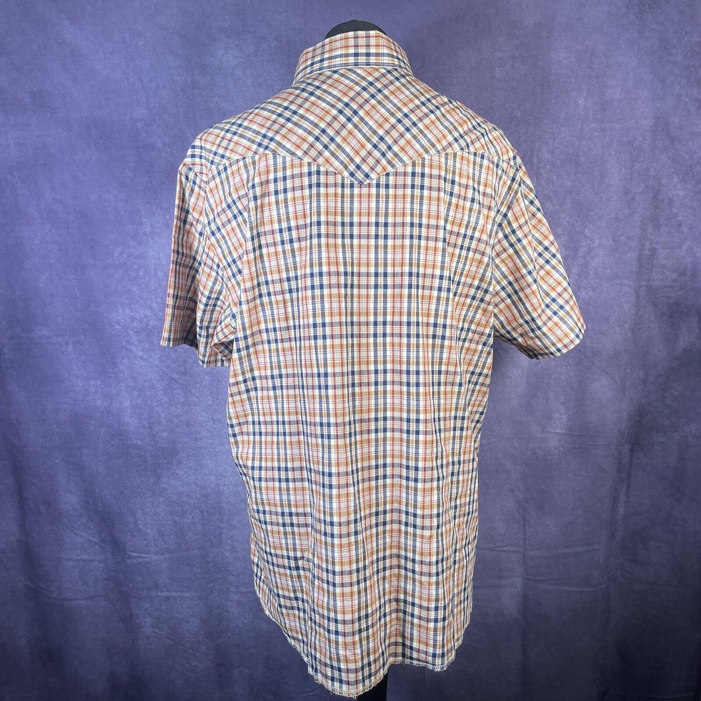 Vintage Plaid Wrangler Short Sleeve Shirt