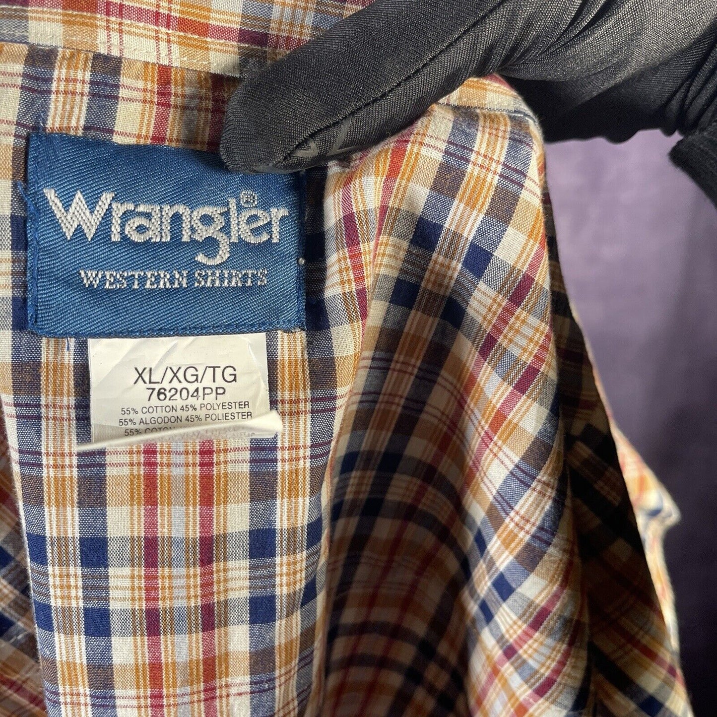 Vintage Plaid Wrangler Short Sleeve Shirt