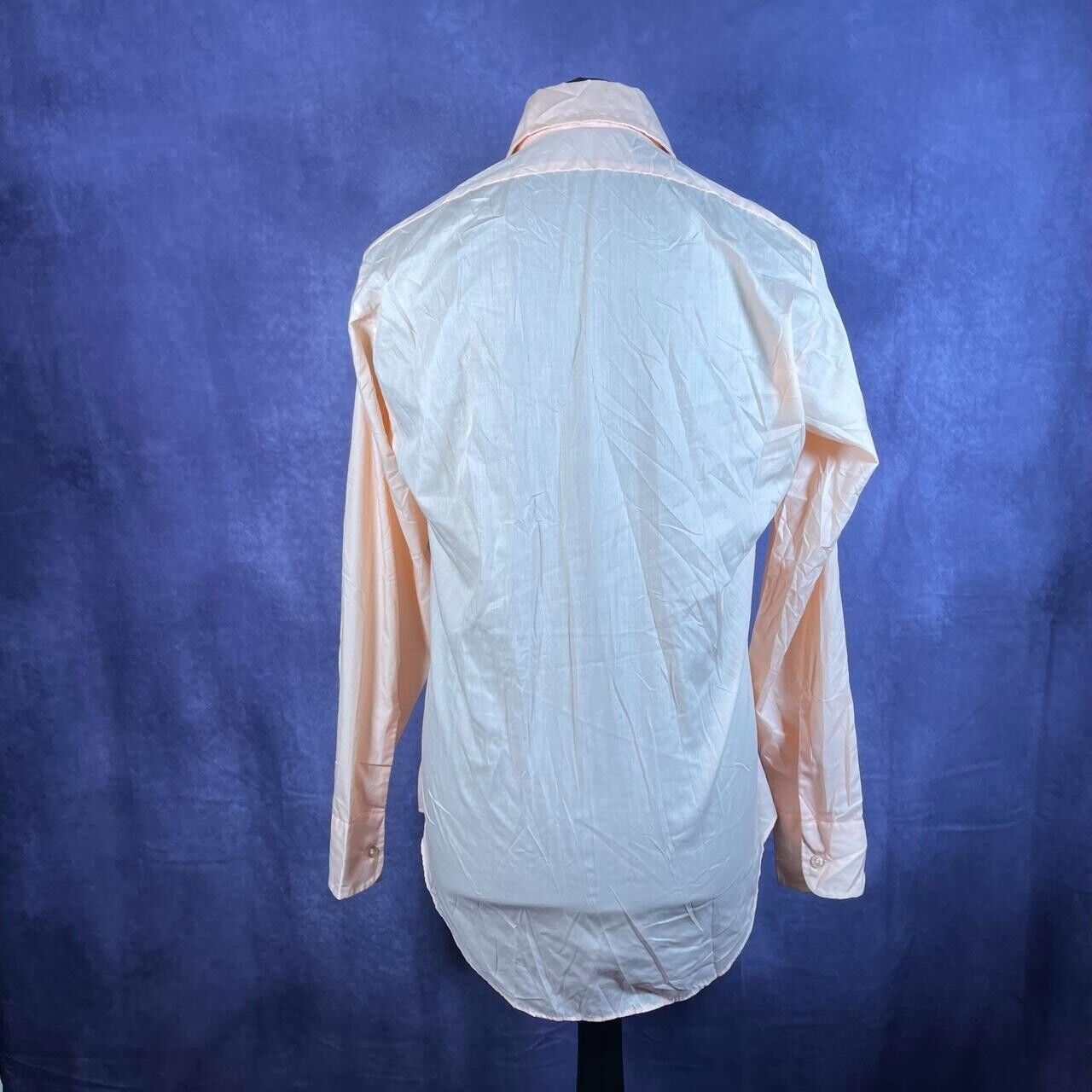 Vintage Peach Bonds Dagger Collar Vintage Shirt Mens Size Large