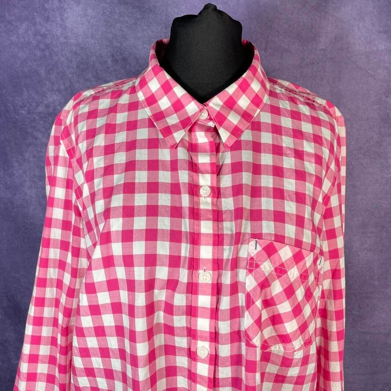 Vintage Patagonia Pink Check Shirt Ladies Size 10