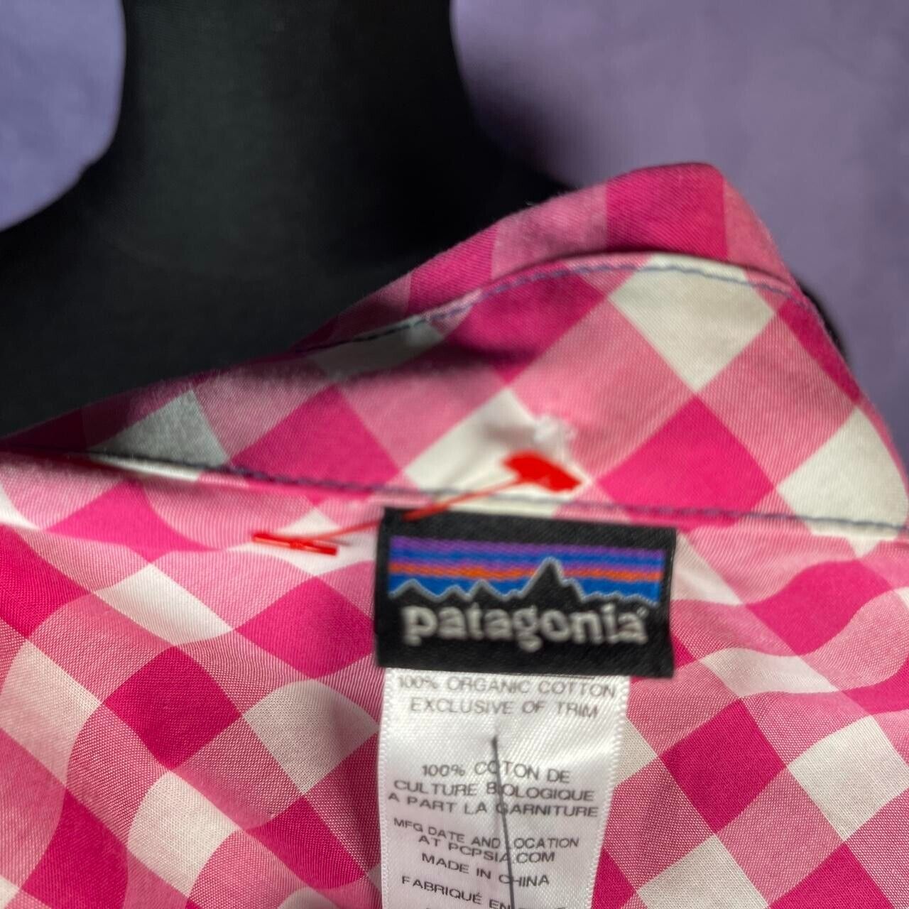 Vintage Patagonia Pink Check Shirt Ladies Size 10