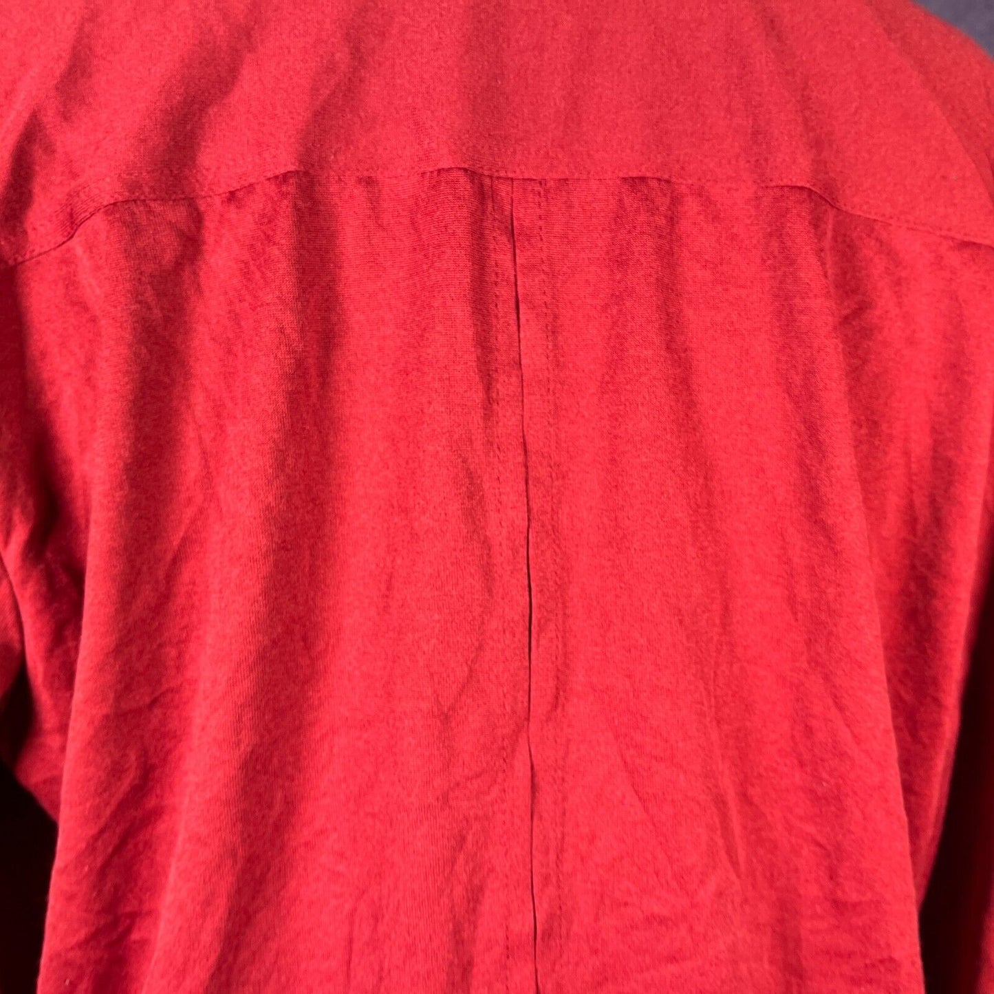 Vintage Ladies 1980s Dagger Collar Wine Red Size XL