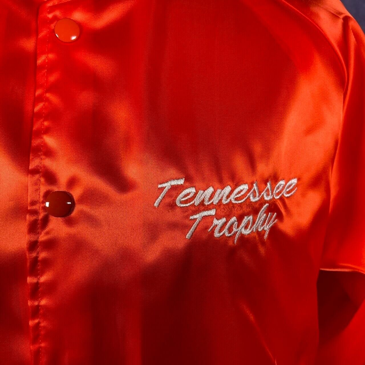 Vintage Hartwell Orange Varsity Jacket Tennessee Trophy 80s/90s Large