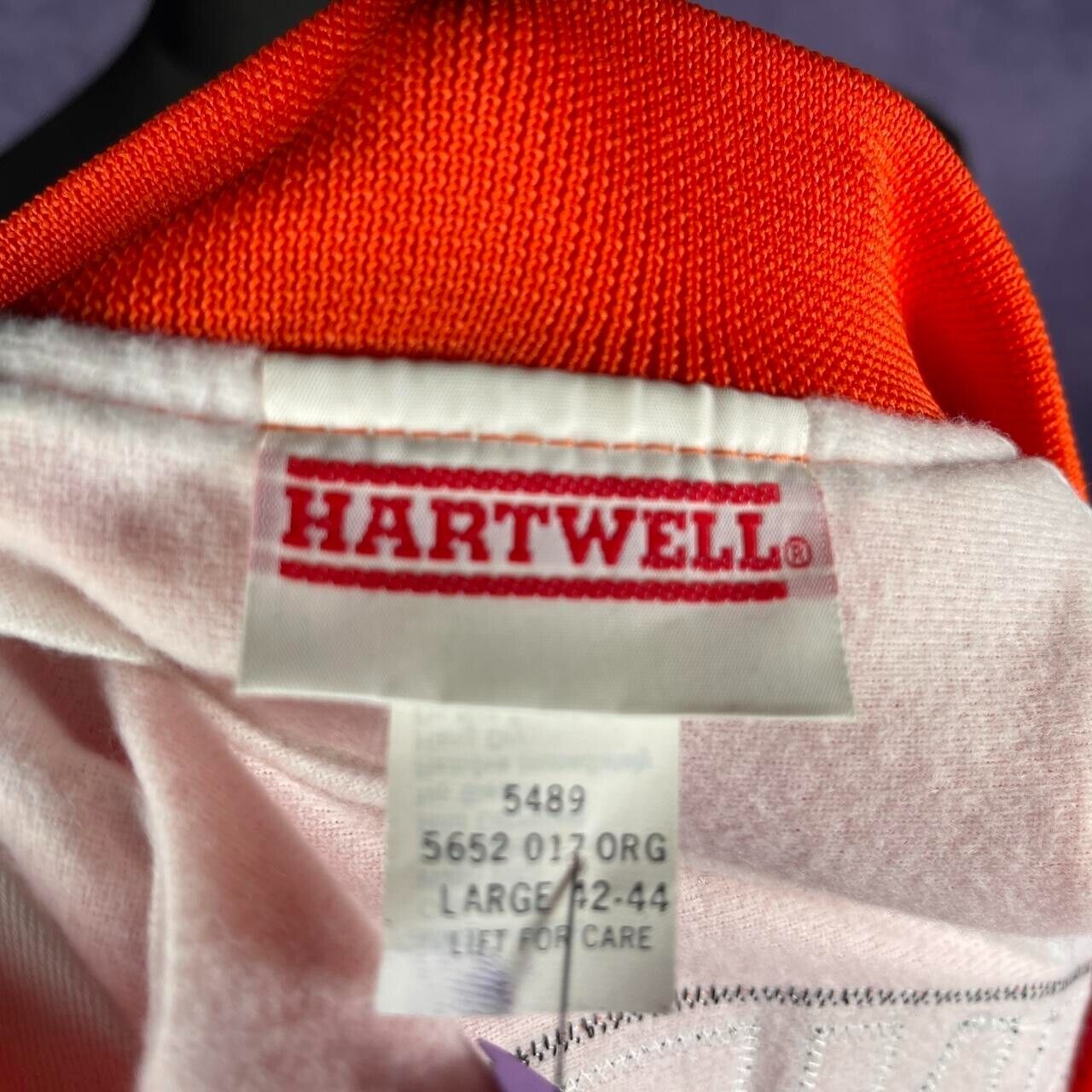 Vintage Hartwell Orange Varsity Jacket Tennessee Trophy 80s/90s Large