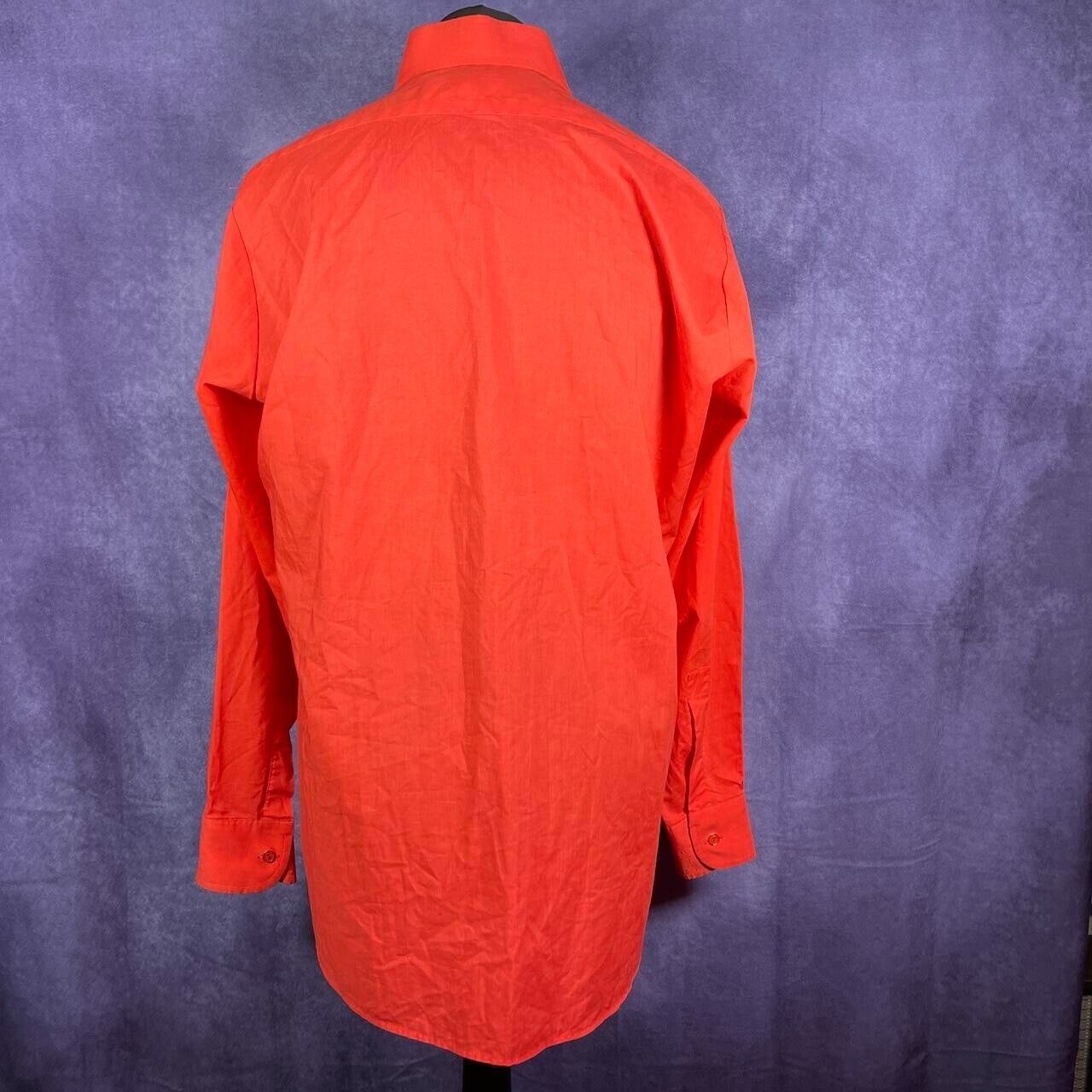 Vintage Dagger Collar Mens "Rocola Revere" Red 1970s Size XL