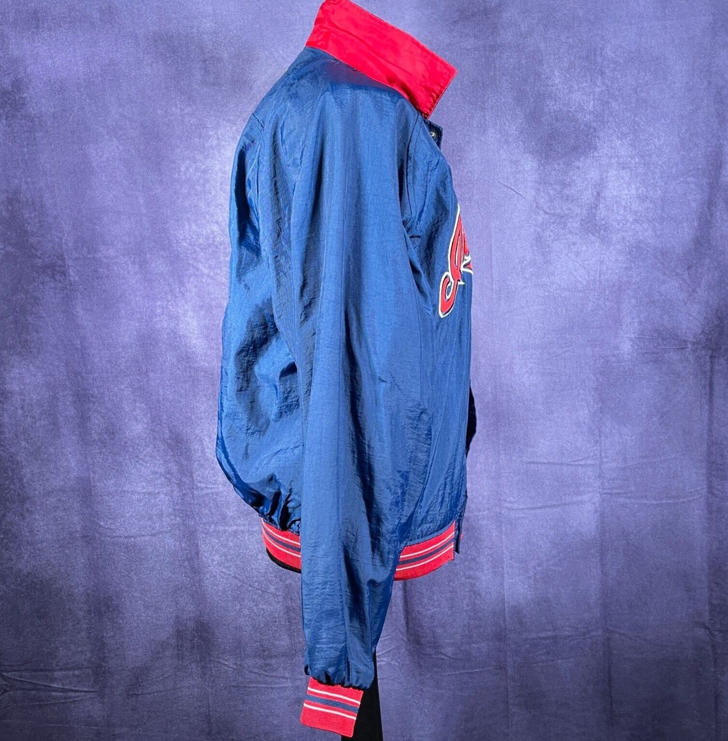 Vintage Cleveland Indians Baseball Starter Jacket Red/ Blue 90s Large