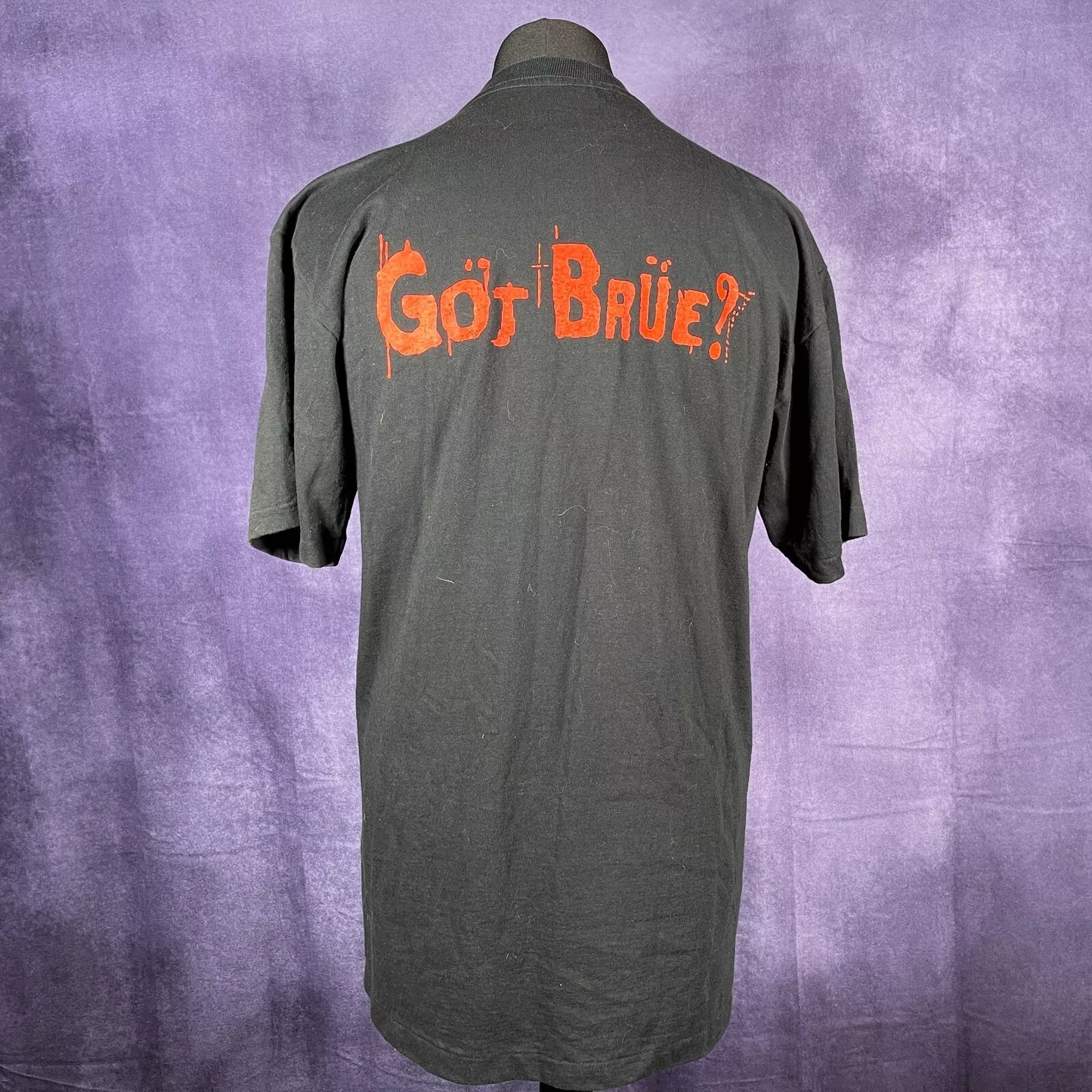 Motley Crue ''Motley Brue'' Vintage 90's Super Rare Mens Black Single Stitch