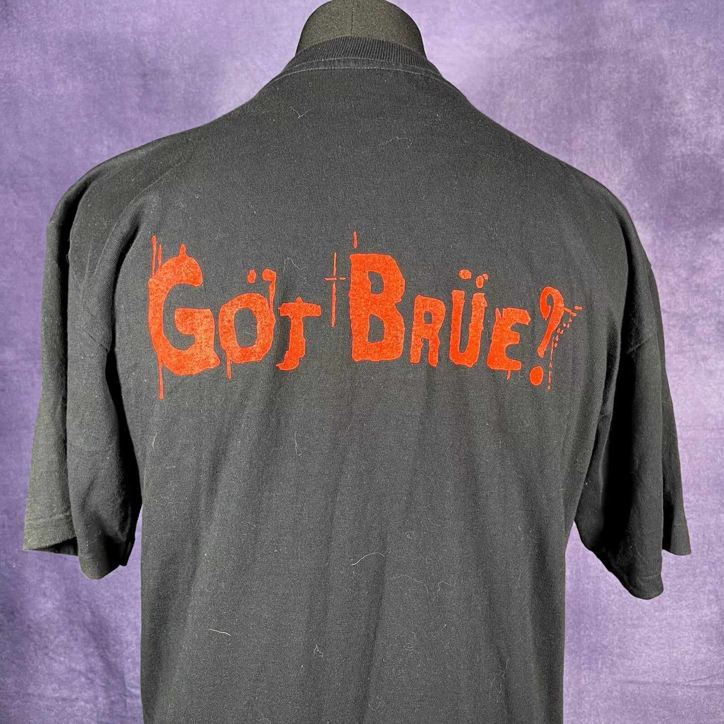 Motley Crue ''Motley Brue'' Vintage 90's Super Rare Mens Black Single Stitch