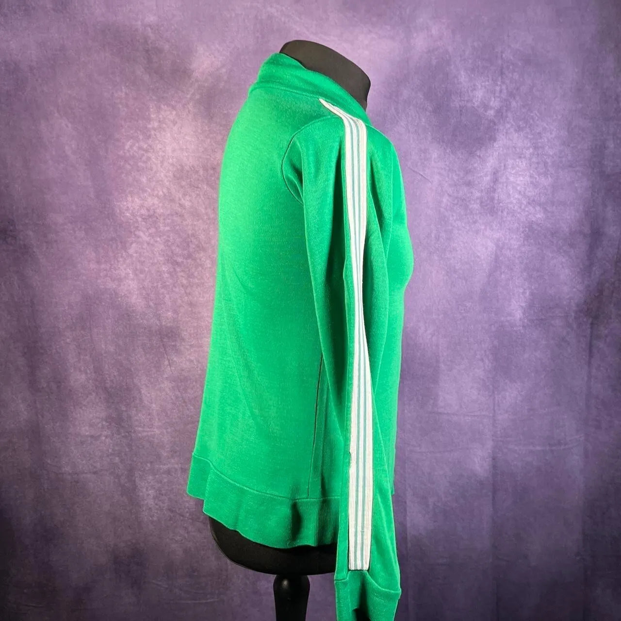 Vintage Adidas Green Montreal Track top 1970's Medium Jacket