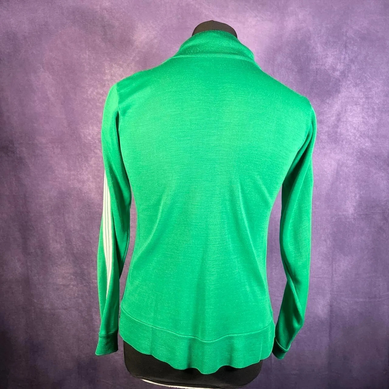 Vintage Adidas Green Montreal Track top 1970's Medium Jacket