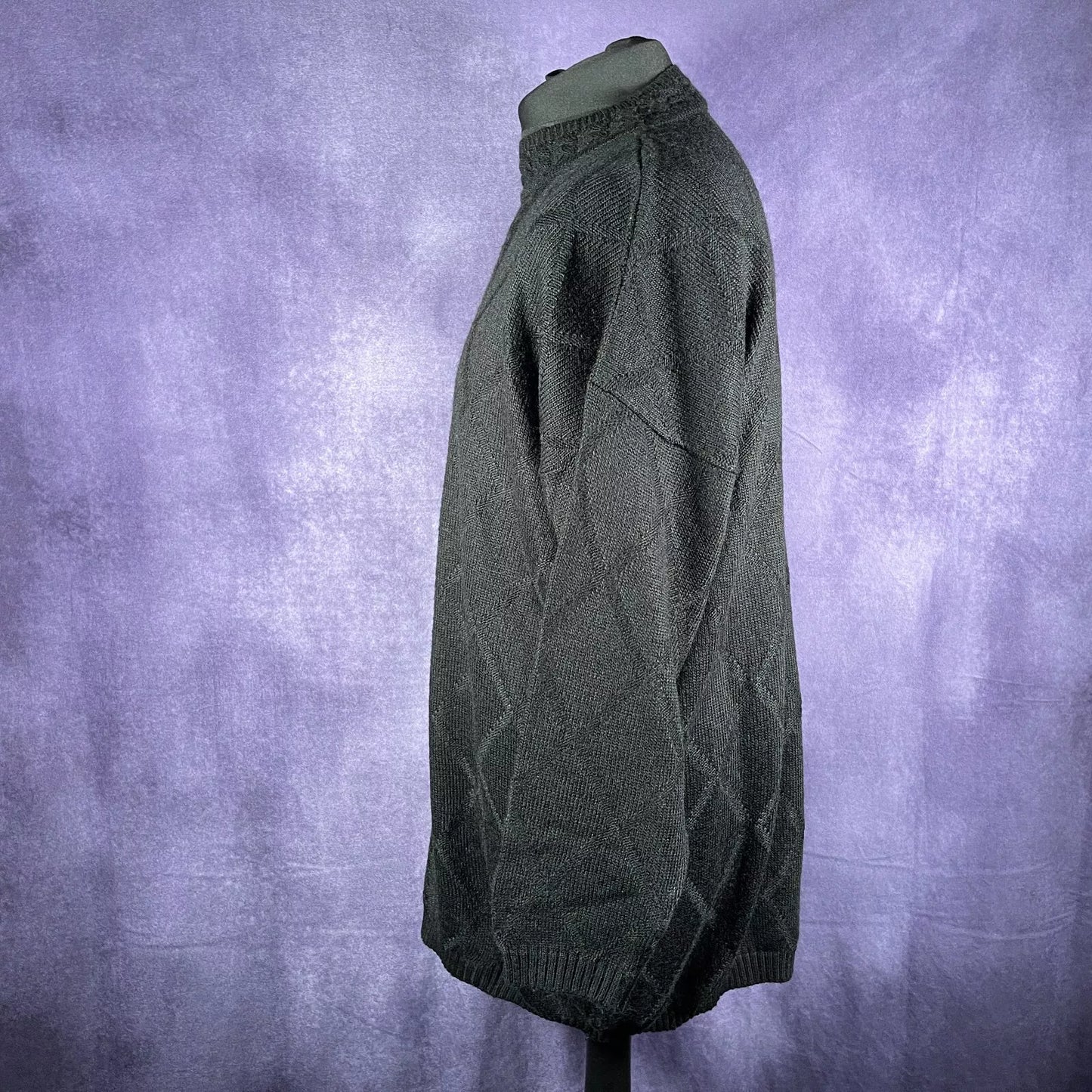 Vintage Black Oversized Sweater 1990s