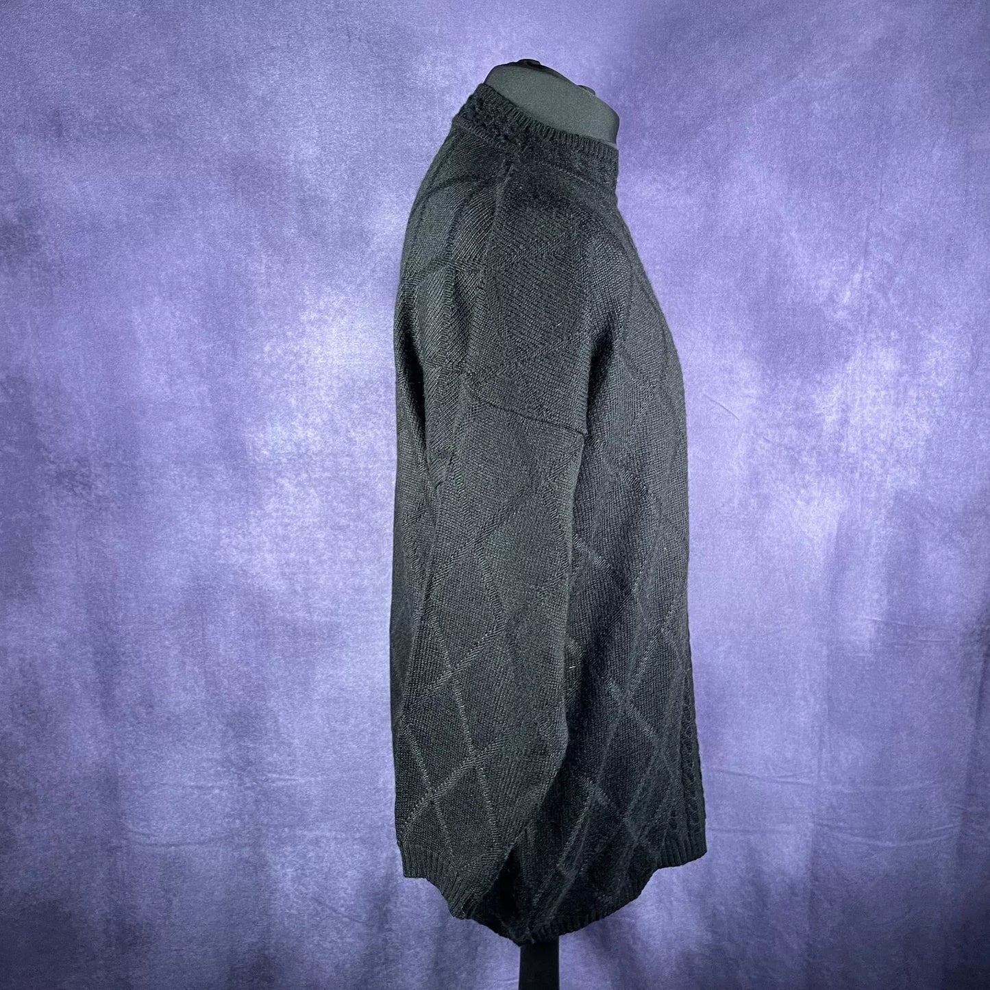Vintage Black Oversized Sweater 1990s