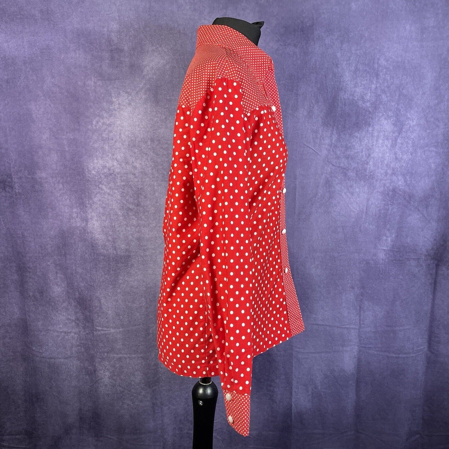 Vintage Women’s 70s Button Up Dagger Collar Shirt