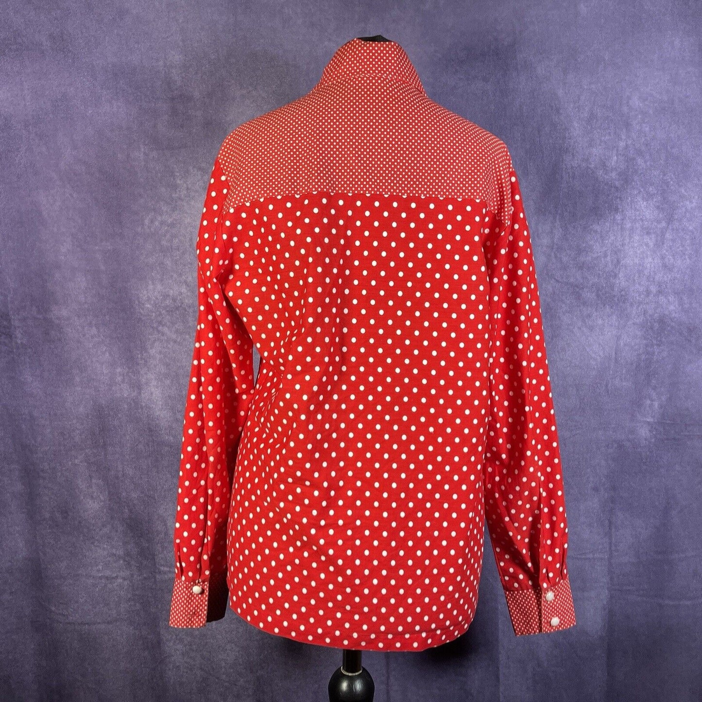 Vintage Women’s 70s Button Up Dagger Collar Shirt