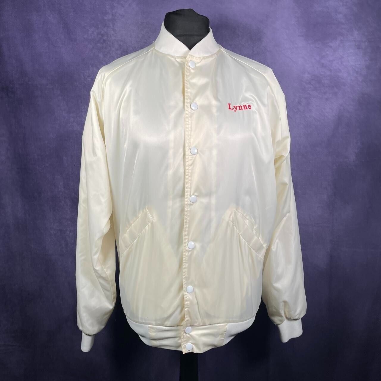 Vintage White Cardinal Varsity Jacket Medium White 80s/90s Size M