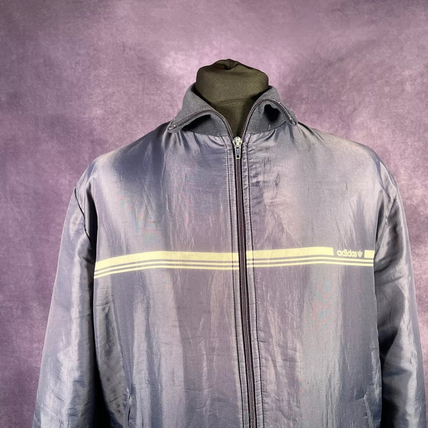 Vintage 80's 90's Blue Adidas Jacket Shallsuit Track Car