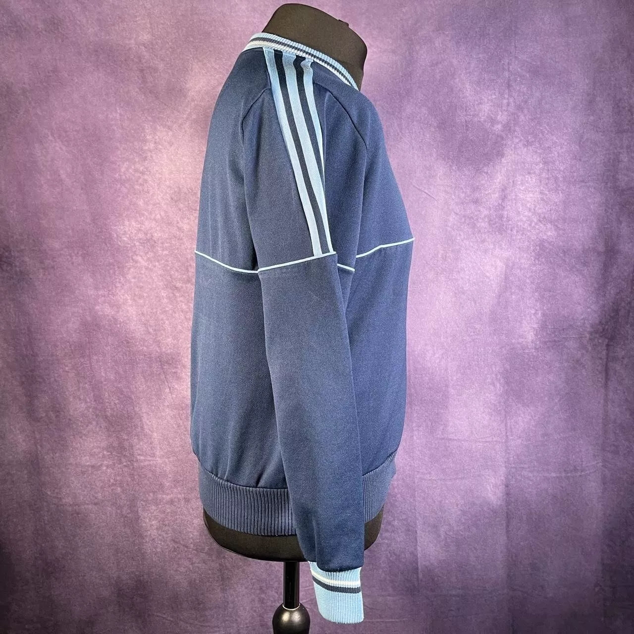 Vintage 70s/80s Navy Blue Full Adidas Track Suit Size Large