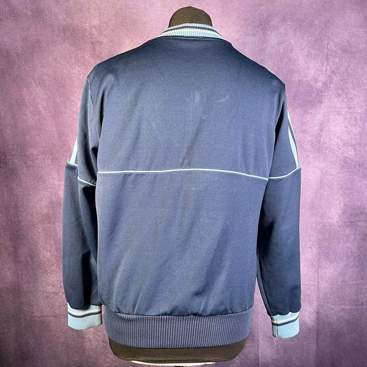 Vintage 70s/80s Navy Blue Full Adidas Track Suit Size Large
