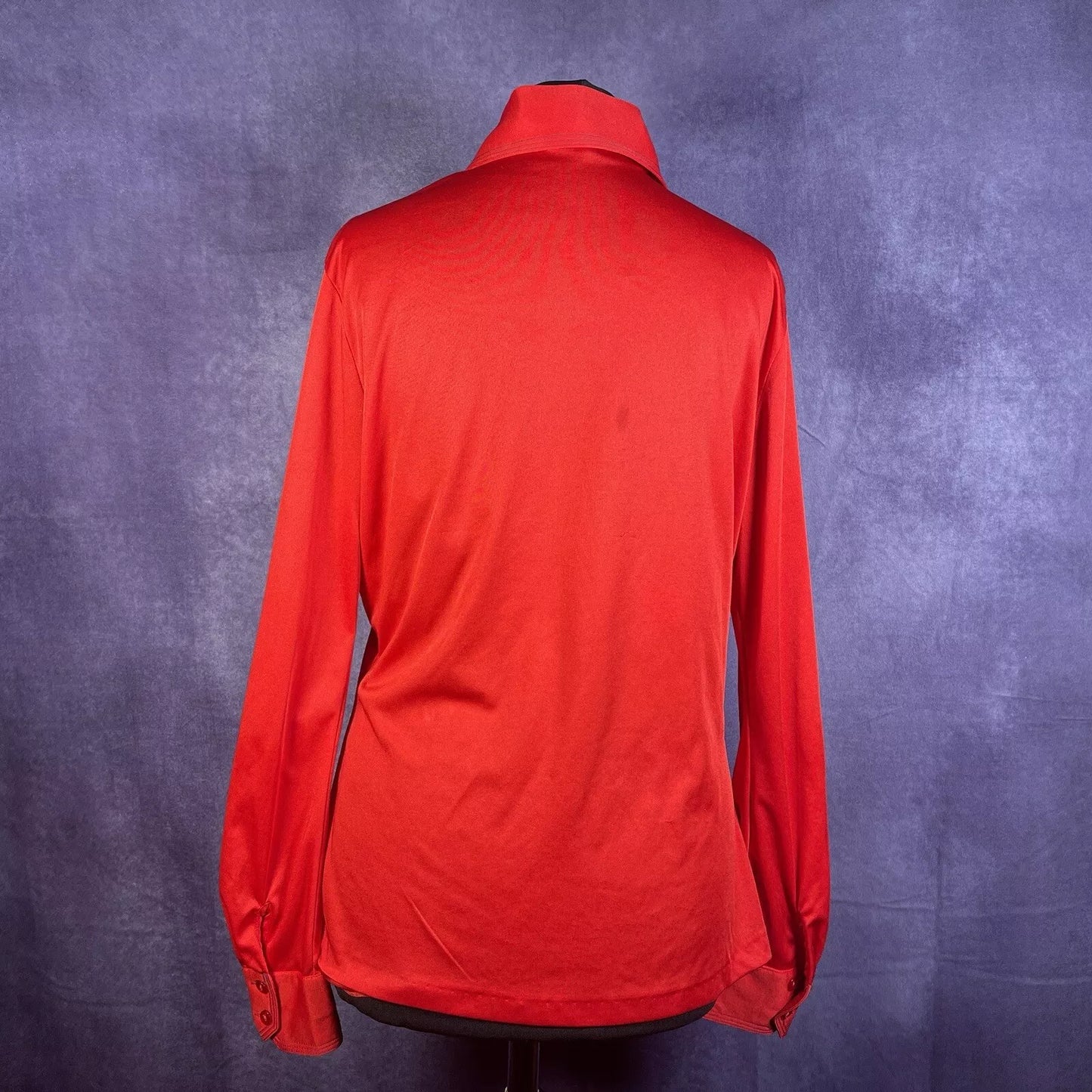 1970S Vintage Womens Dagger Collar Button Up Shirt