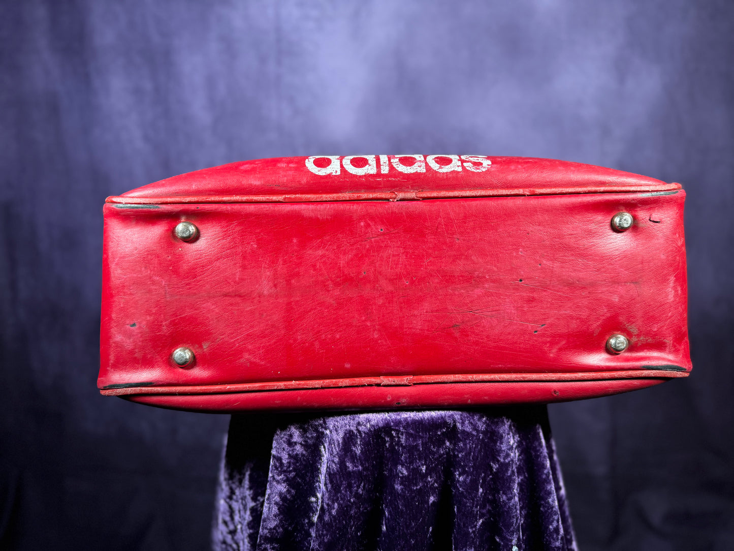 Vintage Red Adidas Bowling Bag Messenger Peter Black 1970s